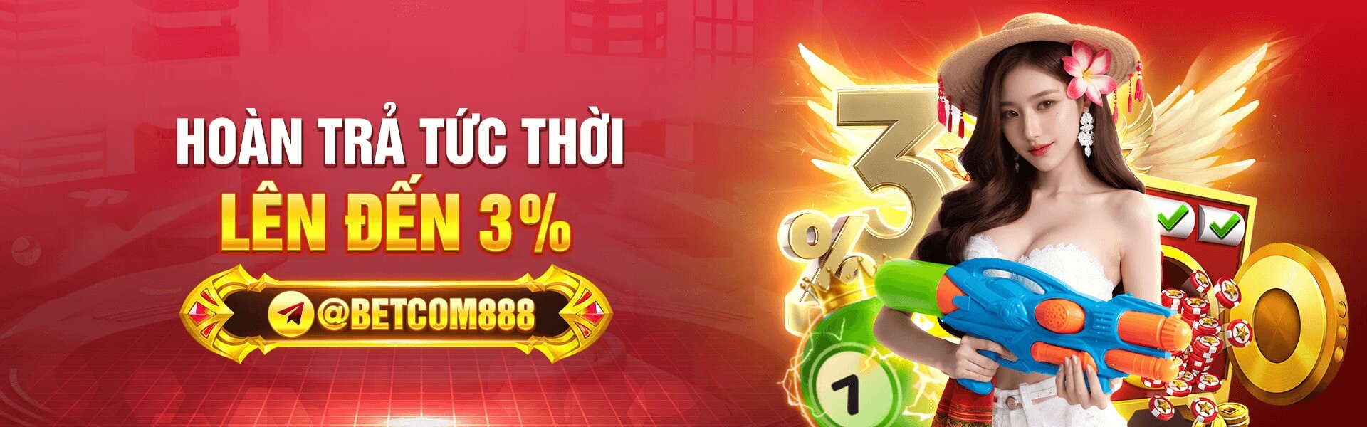 hoàn trả tức thì 3%